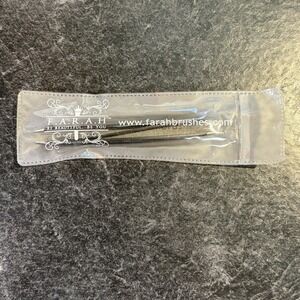 F.A.R.A.H. Slant & Point Tips Z-Tweeze Dual End Tweezers Farah Brushes SEALED